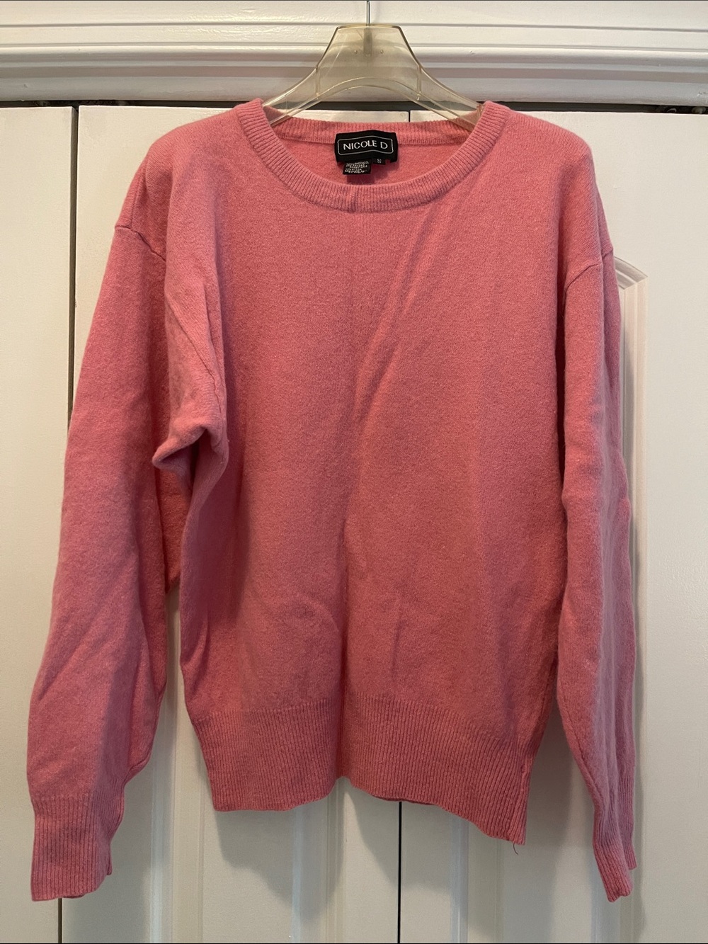 Nicole Pink Scoopneck Lightweight Knit Sweater